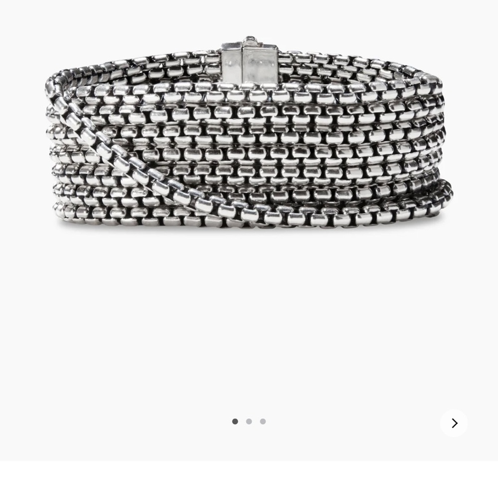 David yurman Box Chain Eight Row Bracelet
Sterling Silver, 28mm
